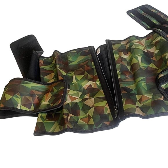 Plus Size Latex Army Camo Print Double Belts High Compression Waist Trainer 3XL - Picture 7 of 8